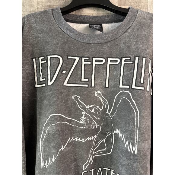Led Zeppelin Black Sweatshirt Men's XXL 1977 United States of America Tour - Picture 2 of 7
